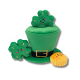 St Patrick's day leprechaun hat burrow dog toy